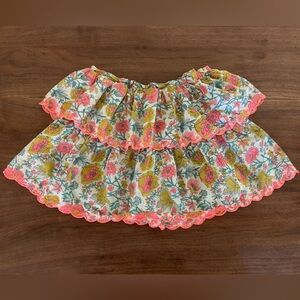 Louise Misha floral embroidered skirt